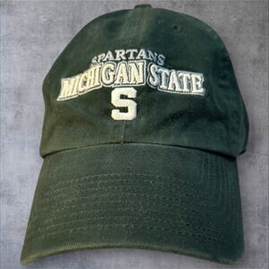Michigan State Spartans Vintage Lids Easy Fit XL Hat Cap Green/White Embroidered